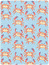 KICPOAY 52x28 Sea Crab Toddler Bed Crib Sheets Baby Crib Sheets Cover for Soft Mini Crib Mattress