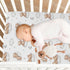 KICPOAY 52 28 Fitted Crib Sheets White Bears with Clouds Stretchy Portable Playard Sheets for Baby Toddler, Breathable