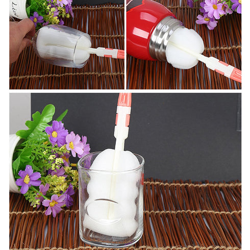 WOEIFGV Baby Bottle Brushes Multifunctional Brush Wash Drinking Feeding Bottle Sponge Brush