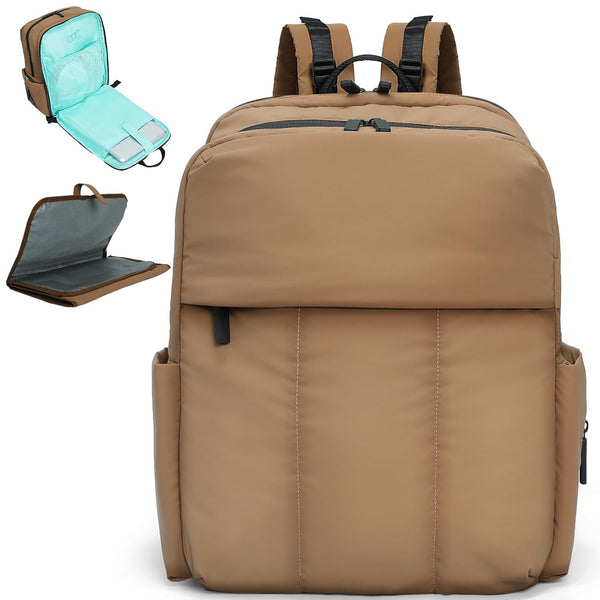 MOMINSIDE Diaper Bag Backpack - Large Puffer Diaper Bag - Neoprene Diaper