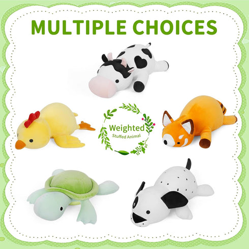 Weighted Turtle Stuffed Animals, 22" 4.2lb Sea Turtle Plush Toy for Boys and Girls