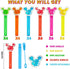 Mouse Party Favors, 24Pcs Glitter Mouse Bubble Wands for Kids, Cute Mouse Ear Theme Birthday Supplies