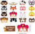 Blulu 16 Piece Farm Forest Animal Mask for Petting Zoo Birthday Christmas Costumes Dress-up Party