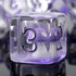 Mushroom Resin Dice Set D&D: 7PCS D&D Dice Set with Gift Velvet Bag for Tabletop Games (Purple Mushroom)