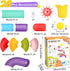1-3 3-5 1 2 3 4 5 6 Fajiabao Toddler Bath Toys for Kids Ages Bathtub Toys DIY Slippery Slide Track Fun Baby Shower Toys