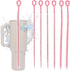 BOXOB 6pcs 31.5cm/12.4in Straw Cleaner Brushes for Stanley, Extra Long Full Bristles Coverage Reusable Straw Brush