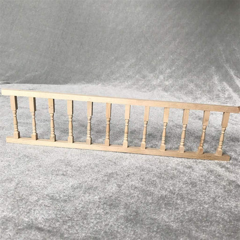 Dollhouse Decoration Accessories, Miniature Fence Handrail 1:12, Cute House Mini Fence, Beige, 2 Pcs