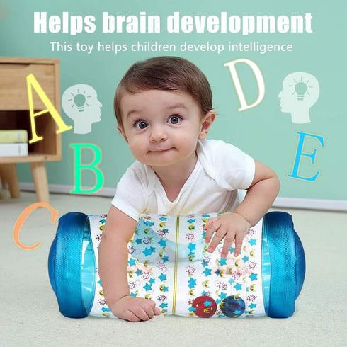 Fidget Toys for Baby Crawling, Fitness Toys to Exercise Hearing and Touch, Baby Toys for 6 Months to 3 Year Olds (Blue)