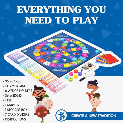 Joy for All Trivial Pursuit Generations - Trivia Game for Seniors with Easy to Read Cards