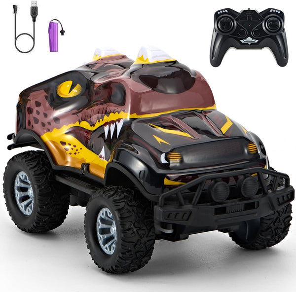 Dinosaur-Shaped Off-Road Vehicle Remote Control Cool Off-Road Vehicle Truck, 2.4GHz RC Car