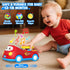 1 2-in-1 12-18 1-2, Toys for Year Old Boy Gifts - Toddler Push Car & Musical Racing Adventure Steering Wheel Driving