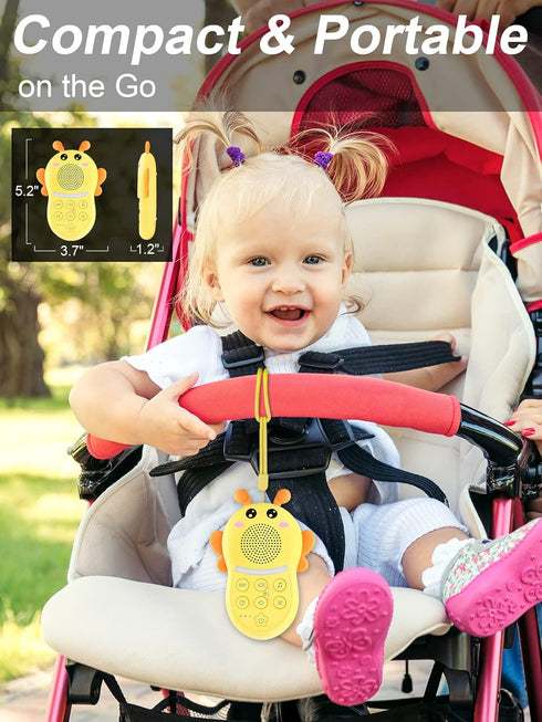 Portable Sound Machine for Baby,White Noise Sound Machine for Babies and Kids,Rechargeable Lullaby Machine