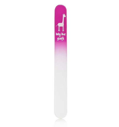 Baby Nail File, Safe Alternative for Nail Clippers, Ideal Gift for Any Occasion, Pink - Baby Blue Giraffe