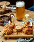 Moitkptt 24 Pcs Glitter Cupcake Toppers - Baby Bottle & Beer Mug Cupcake Picks - Gender Reveal Decorations
