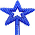 2PCS Star Wand, Children's Creative Handheld Pentagram Plastic Magic Wand for Role-Playing Educational Toys