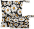 FUGIDOG Daisy Wet Dry Bag Wterproof Reusable Wet Bags with 2 Zippered Pockets