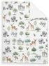 SqtmuHLuo Safari Jungle African Savannah Animal Baby Blanket for Boys Girls Gender Neutral