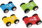 Wooden Car Ramp Race Track Toy - Toddler Car Playset with 4 Pack Replacement Cars for Kids
