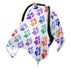 Mazeann Coloful Animal Paw Car Seat Cover Baby Breathable Soft Infant Carseat Covers