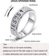 5 6 7 8 9 10 OreilleStar Fidget Spinner Anxiety Ring for Women: Fidget Toys Adults Cute Jesus Cross Thumb Ring