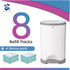 Pack 8 +1 30% of More Diaper Refill Liners Refills Compatible with DEKOR CLASSIC Diaper Pails Exclusive Extra Thickness