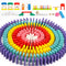 Wondertoys 600 PCS Dominoes Set for Kids Wooden Building Blocks 6 Colors