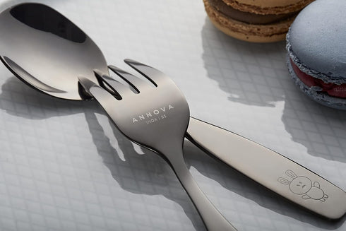 ANNOVA Kids Silverware Set - Safe Stainless Steel Flatware for Children, Forks, Tablespoons, Toddler Utensils, Metal