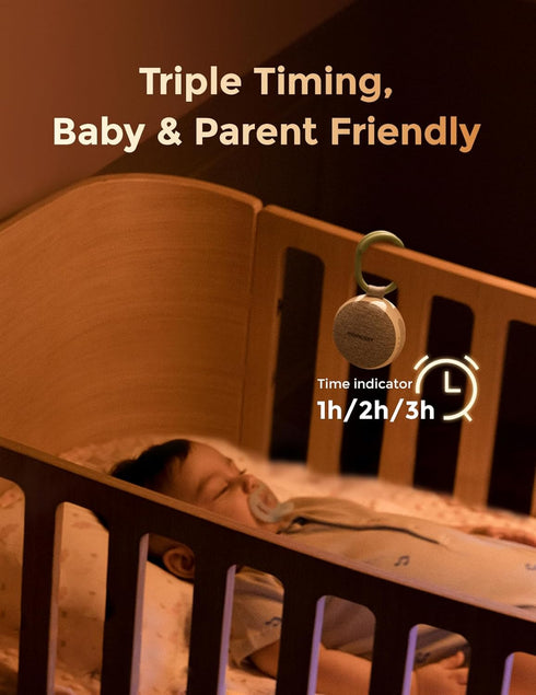 Momcozy 20 Portable Sound Machine with Night Light, White Noise Sound Machine for Baby, Soothing Sounds, Sound Therapy