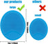 Kincongi Baby Bath Silicone Cradle Cap Brush/Exfoliating and Massaging Brush/Soft Kids Washcloth (Blue + Pink)