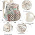 Dezcrab Backpack Clear Baby Diaper Bag for Mom, Large Capacity Travel Nappy Bag for Boys & Girls with Stroller Straps