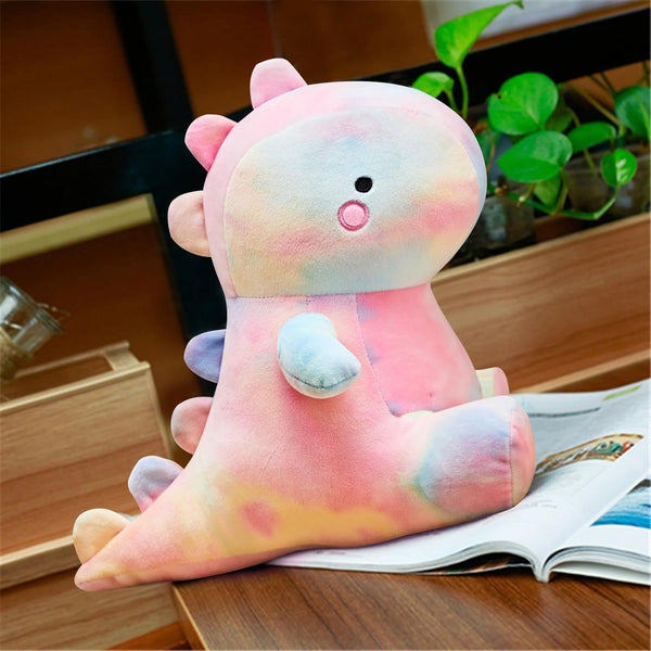 Cute 12 Inch Dinosaur Plush Toys - Fat Stuffed Animal Dino Plushie, Soft Birthday Gifts for Kids Girls Boys Colorful