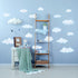 DECOWALL DS9-1702 Clouds Kids Wall Decals, Peel and Stick Removable Wall Stickers for Kids Nursery Bedroom Living Room