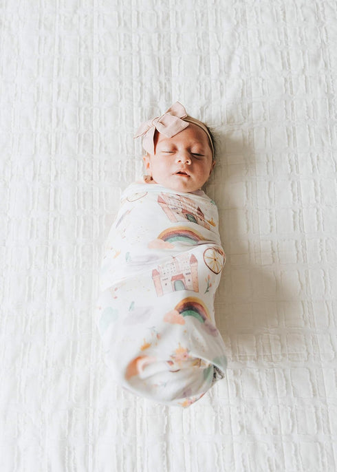 Copper Pearl Enchanted Large Premium Knit Baby Swaddle Blanket