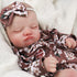 Reborn Baby Girl Dolls - 20 Inch Lifelike Newborn Baby with Realistic Veins for Kids Age 3+, Brown