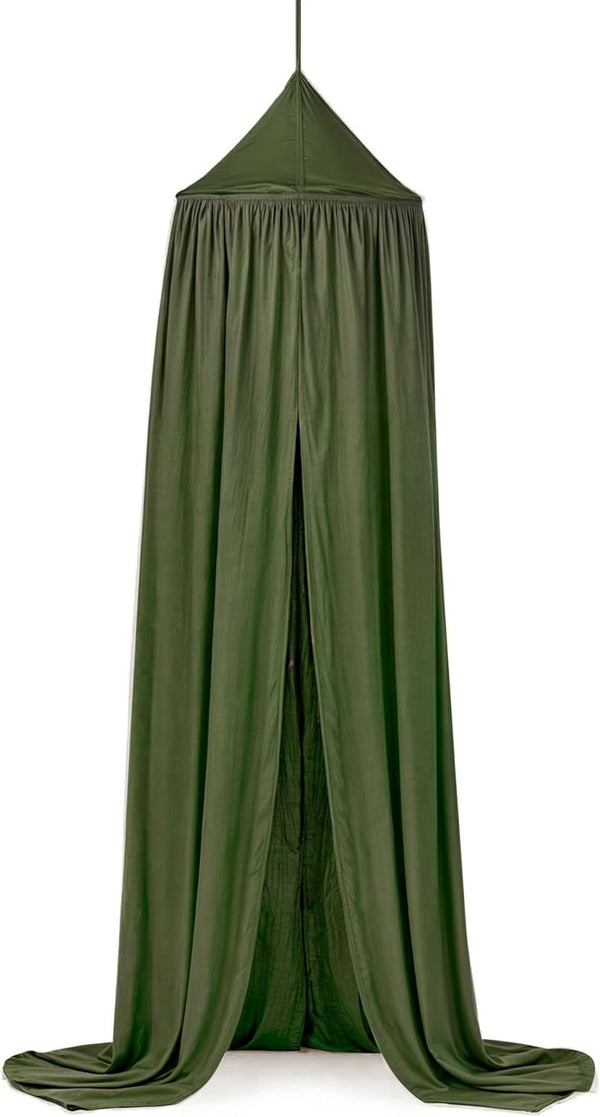 Green Bed Canopy, Hanging Round Dome Mosquito Net Curtains Tent Canopies Over