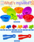 Counting Animal Montessori Toys for 3-5 Years Old Boys Girls, Toddler Preschool Learning Activities Toys for Ages 2-4,