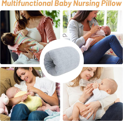 KAKIBLIN Baby Feeding Arm Pillow,Baby Nursing Arm Breastfeeding Pillows Support for Newborn Mom and Babies,Portable