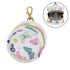 Butterflies Round Pacifier Storage Case with Zipper, Portable Pacifier Case for Travel, Diaper Bag & Purse, Pacifier