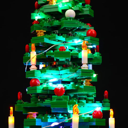 Upgraded LED Light Kit for Lego Christmas Tree Set - Music Version Compatible with LEGO 40573 (Model Not Included)
