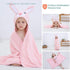 Swimming 27.5" 47" 0-7T MICHLEY Cartoon Hooded Baby Towel Unisex, Premium Soft Bathrobe Large Washcloths x for (Rabbit)