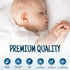 Omilion Muslin Baby Washcloths Set, 12-Pack Natural Cotton Infant Bath Towels, 9x9 Inches, Tropical Rainforest