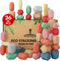 36 Pcs Wooden Stacking Blocks Montessori Toys for 1 2 3 4
