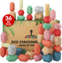 36 Pcs Wooden Stacking Blocks Montessori Toys for 1 2 3 4