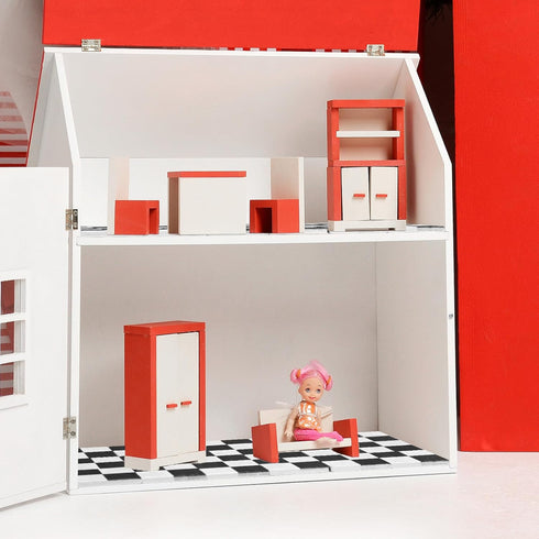 NUOBESTY 18Pcs Dollhouse Floor Sheet, Mini Floorboard Wood Dollhouse Flooring Decoration Accessories