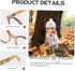 Toyvian 2pcs Clear Glasses for Kids DIY Doll Supplies, Round Retro Decorative Glasses