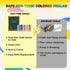 Set 12 Holder+12 Dustless Chalk for Kids, Chalks with Twistable Refills+Wet Wipe Eraser, Non-Toxic Washable Chalkboard