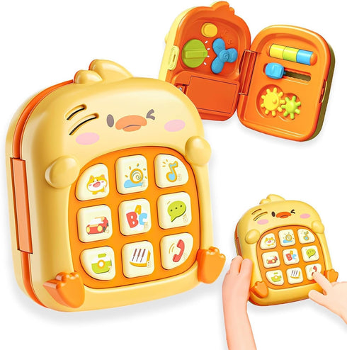 COUOMOXA Duck Baby Music Toy for Toddler: 1-3 Years Old Kids Sensory