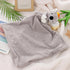 Apricot Lamb Stuffed Animals Security Blanket, Gray Koala Infant Nursery Character Luxury Snuggler Plush