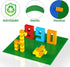 Classic Baseplates, 10" x 10" Green Peel and Stick Base Plates for Building Bricks, 6 Pack, Compatible with Major Brands