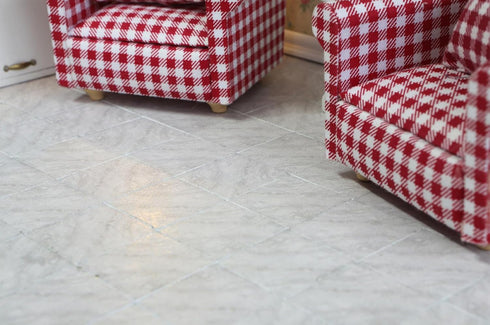 1/12 1/6 115pcs iLAND Dollhouse Flooring on Scale Scale, Miniature Dollhouse Accessories, Double-Sided Dollhouse Floor